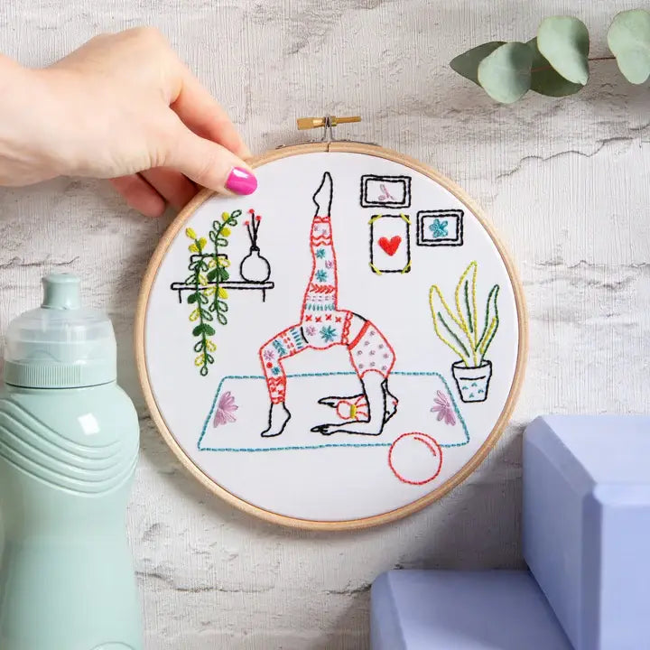 Yoga Embroidery Kit (Stretch) | Complete Craft Kit