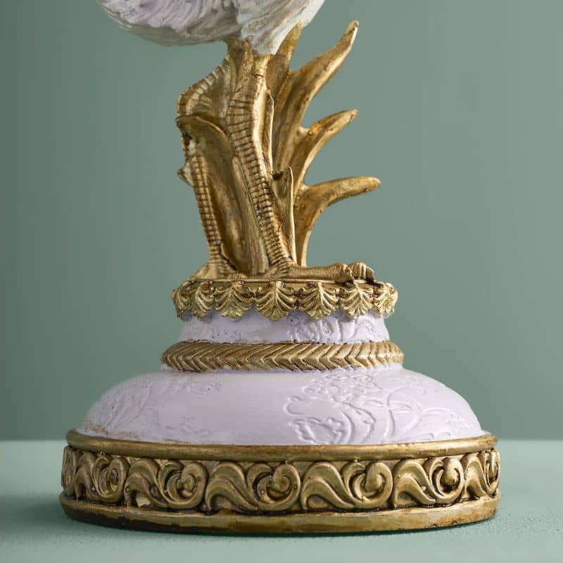 Ornate Heron Candle Holder