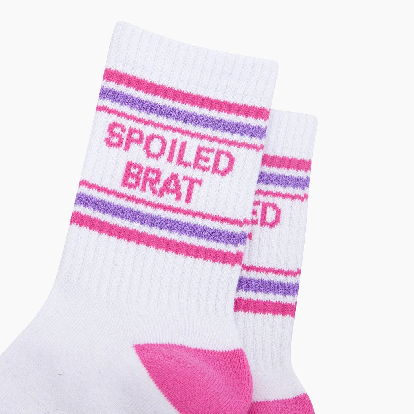 Spoiled Brat Organic Cotton Sports Socks in White