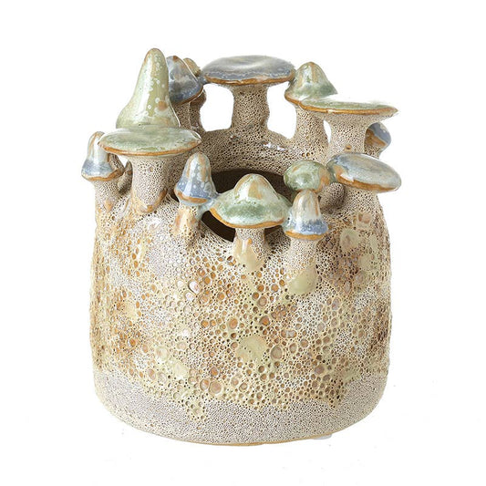 SMALL POT WITH MUSHROOMS
