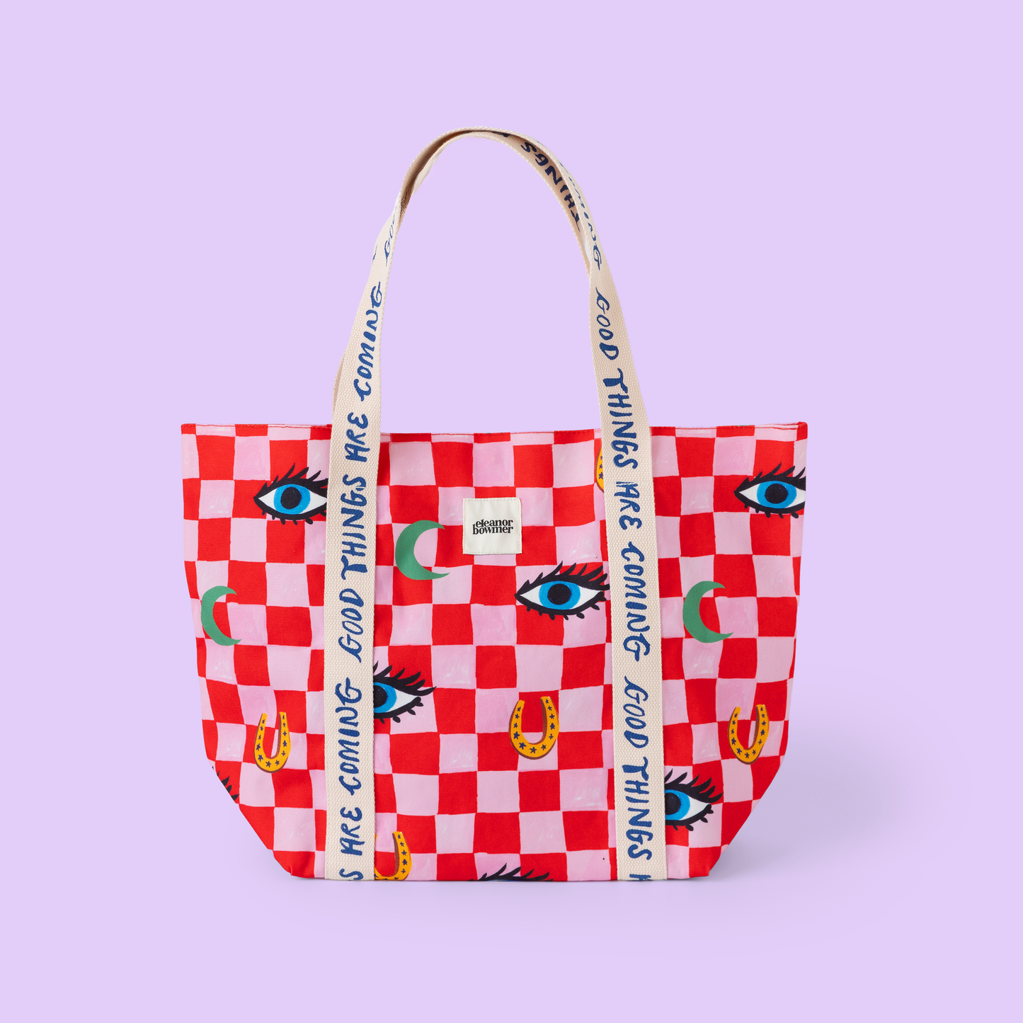 Eleanor Bowmer Checker Icons Tote Bag