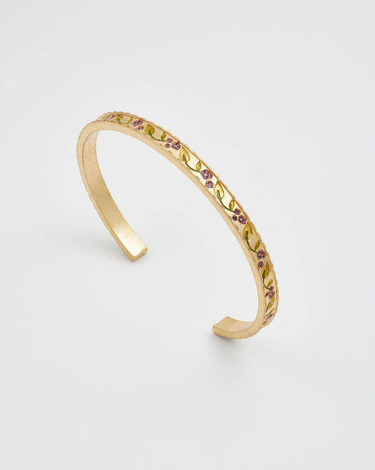 Blackberry Bramble Gold Bangle