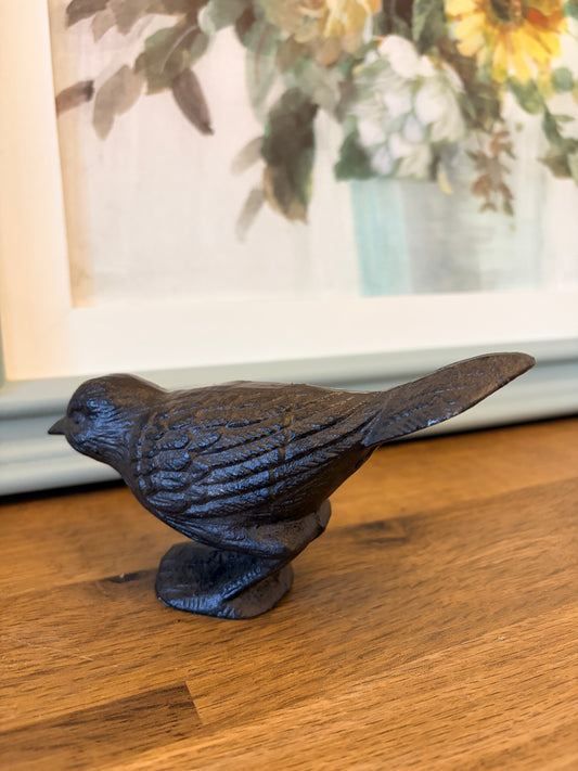 Cast Iron Blackbird Ornament