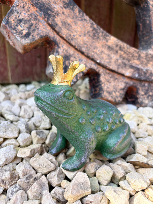 Cast Iron Frog Prince Ornament