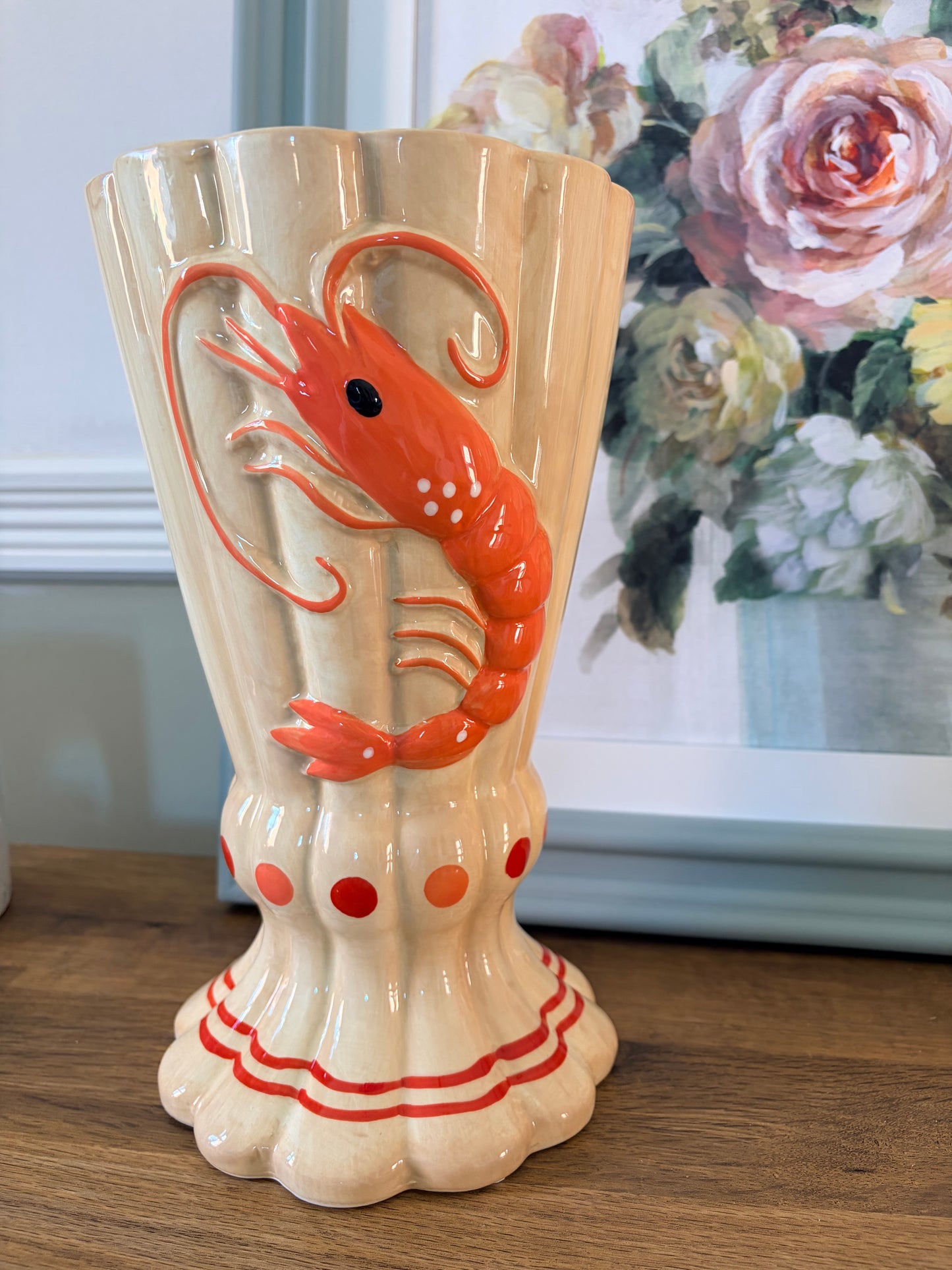 Crustacean statement vase