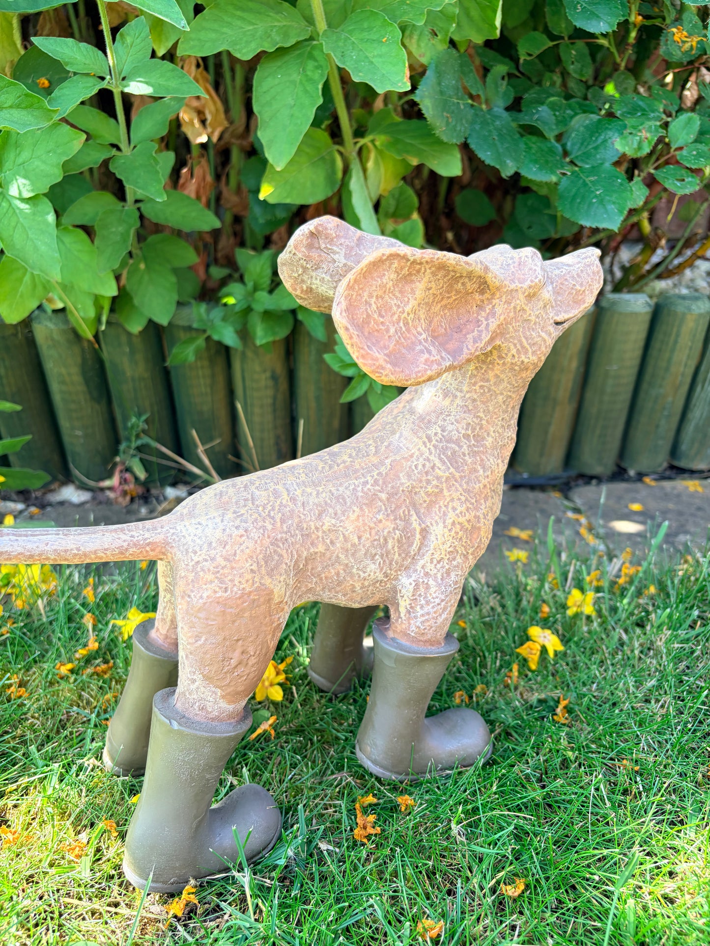 Dog In The Breeze Garden Ornament