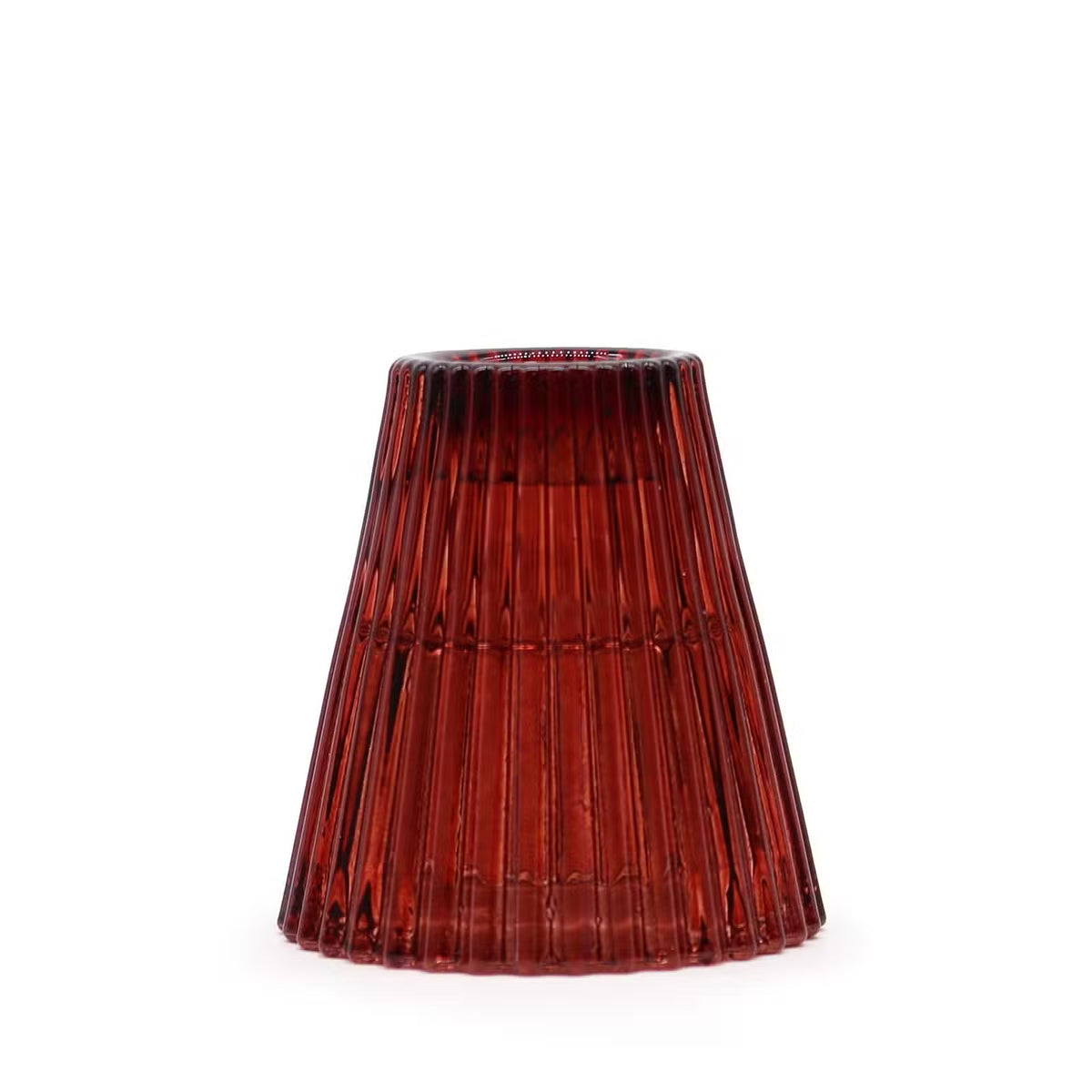 The Mini Château Reversible Glass Candle Holder - Classic Red
