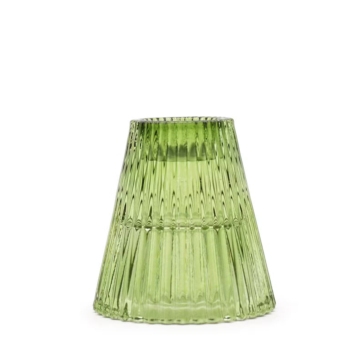 The Mini Château Reversible Glass Candle Holder - Apple Green