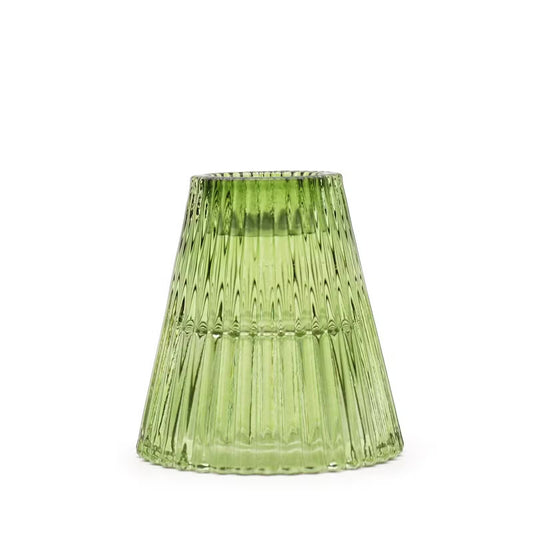 The Mini Château Reversible Glass Candle Holder - Apple Green