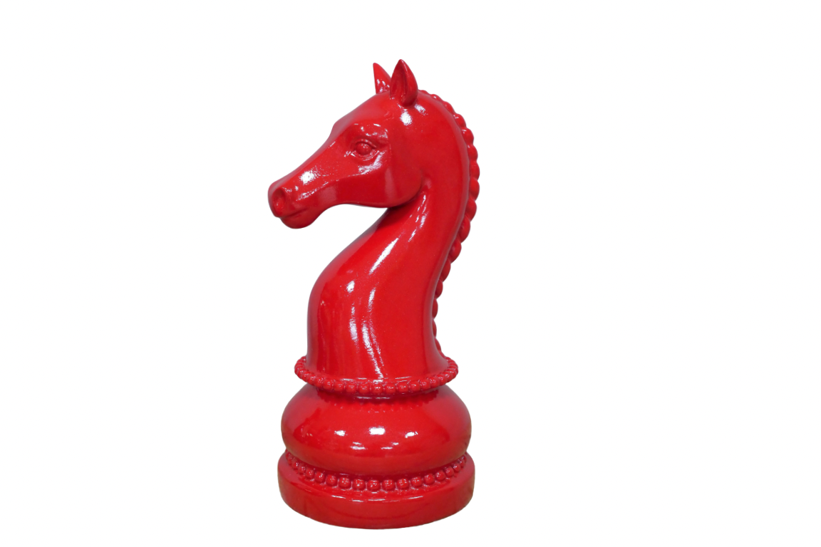 Set of 3 decorative chess pieces