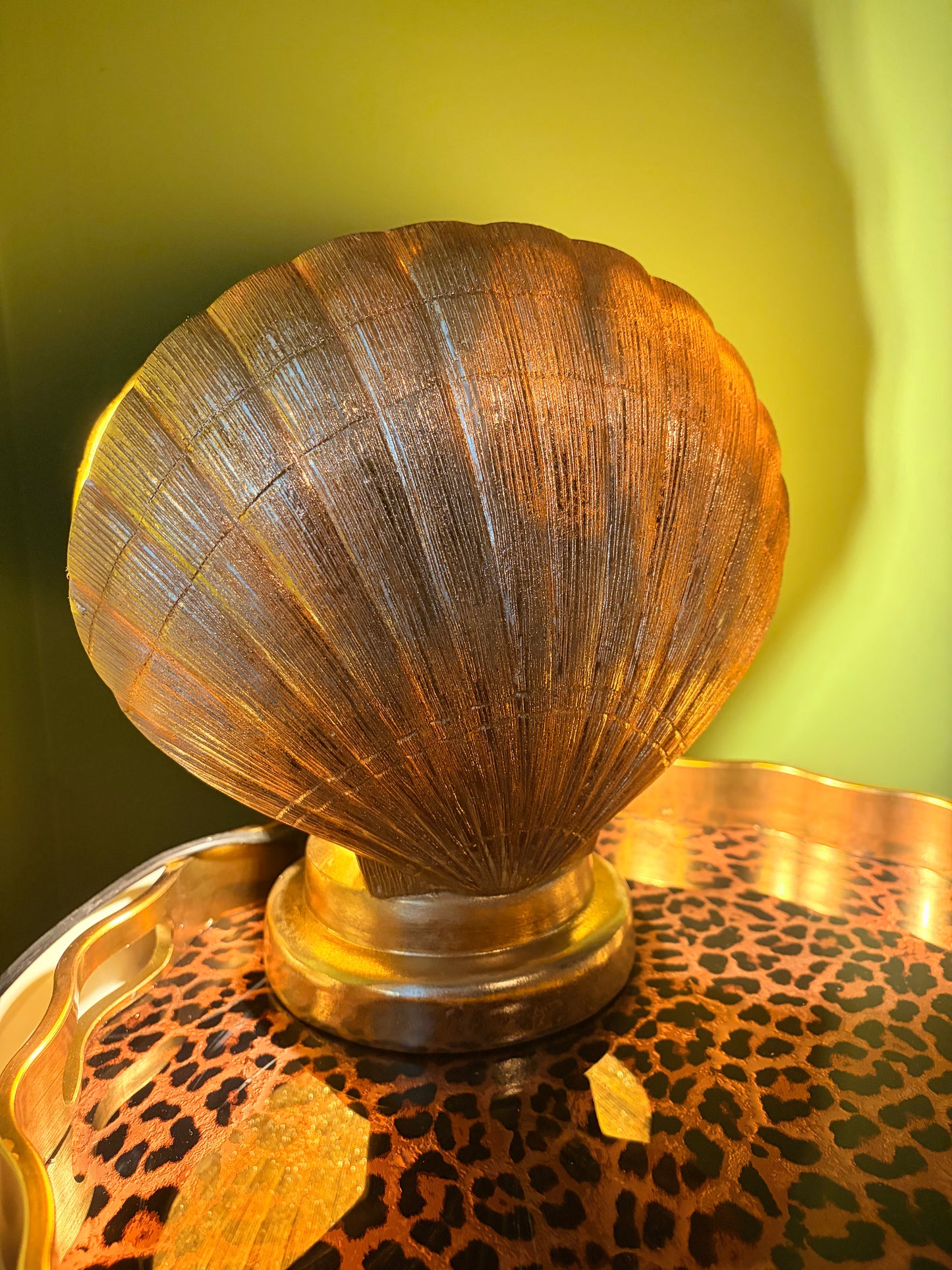 The Portofino Gold Shell Lamp