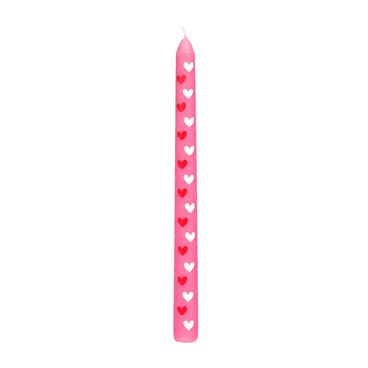 The Sweetheart Heart Print Single Dinner Candle