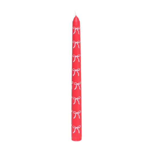 The Blair Bow Print Single Dinner Candle