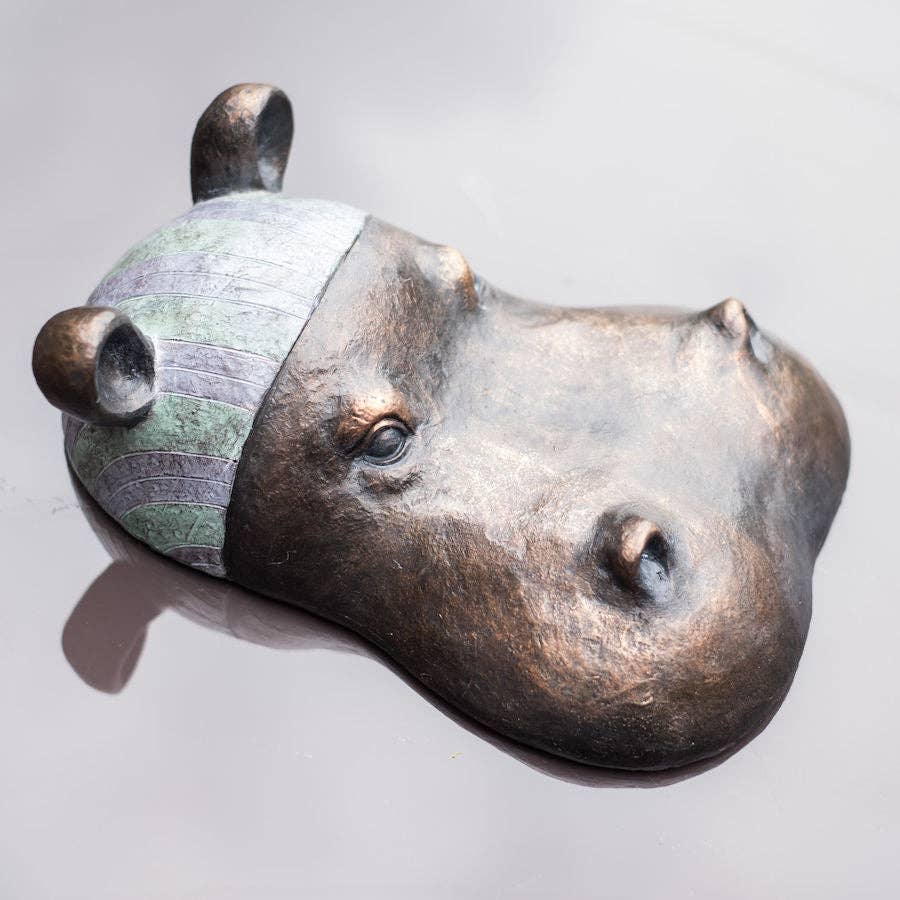 Baby Hippo Garden Ornament