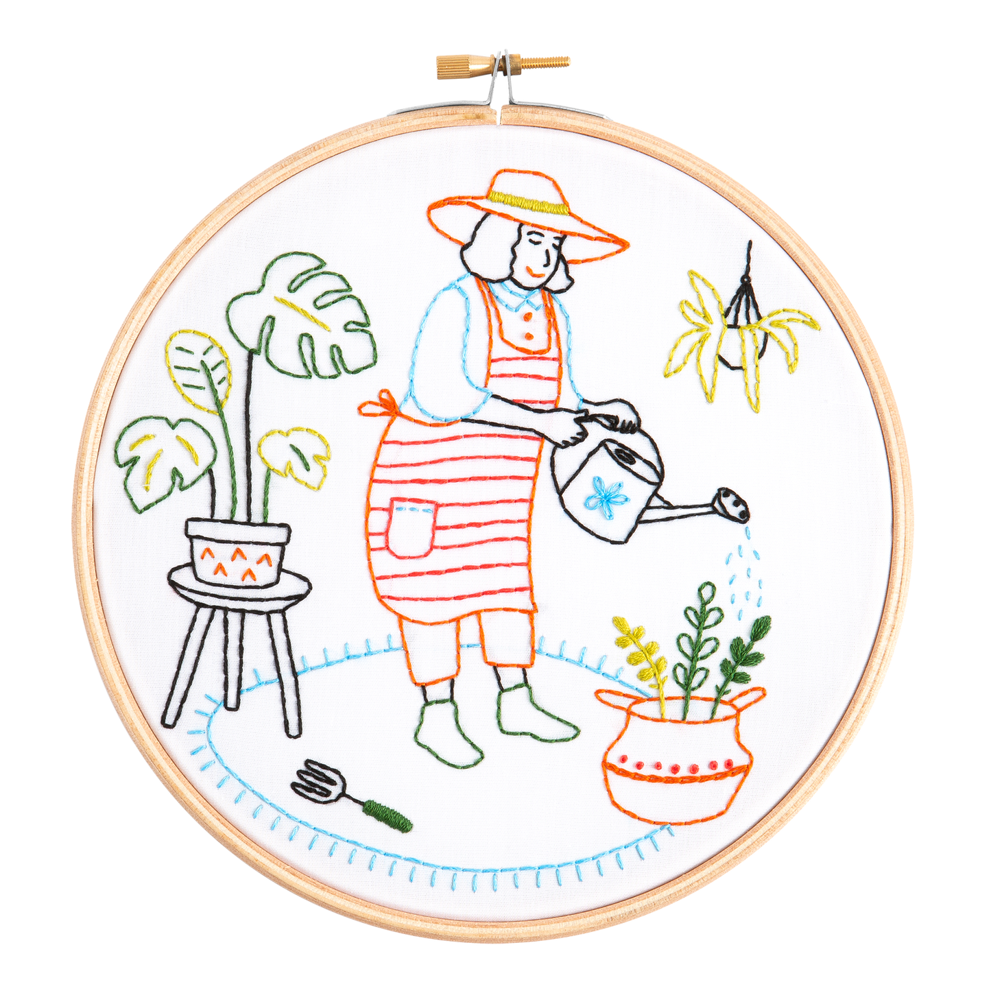Gardening Embroidery Kit (Grow) | Complete Craft Kit