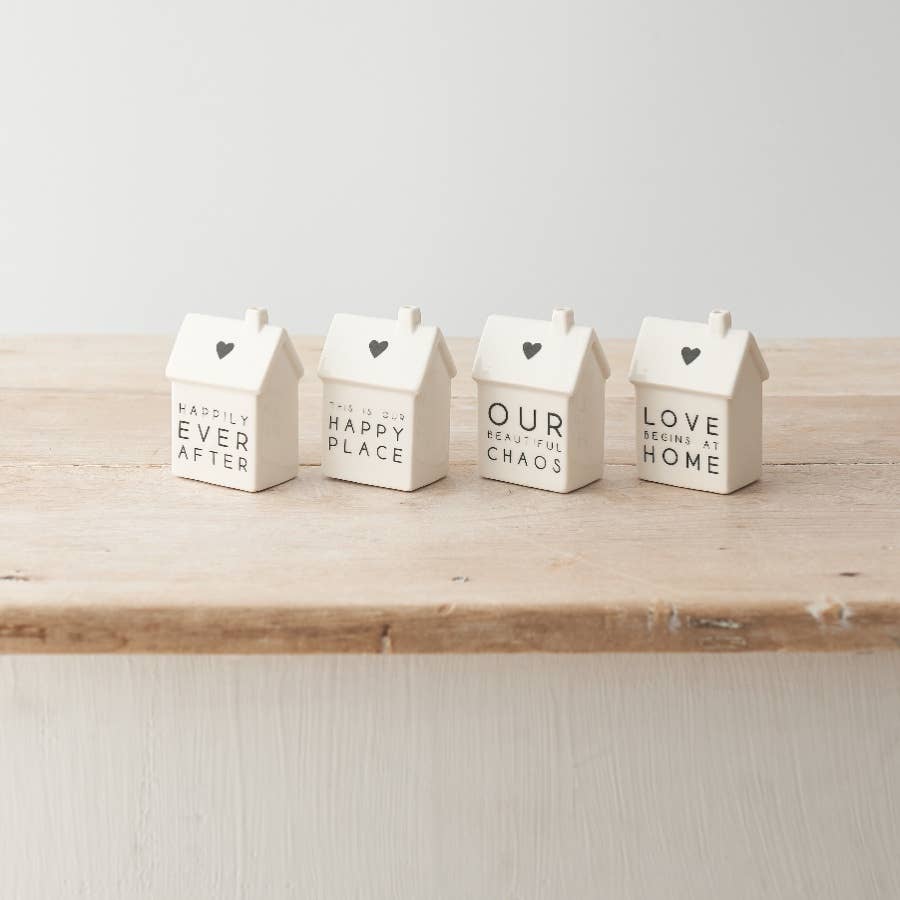 'Our Beautiful Chaos' 7cm Porcelain House
