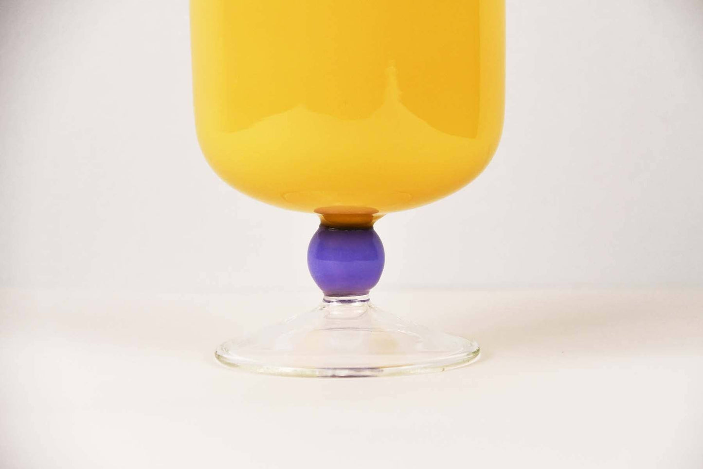 Mujunhyuk Heat Resistant Glass Goblet - Yellow