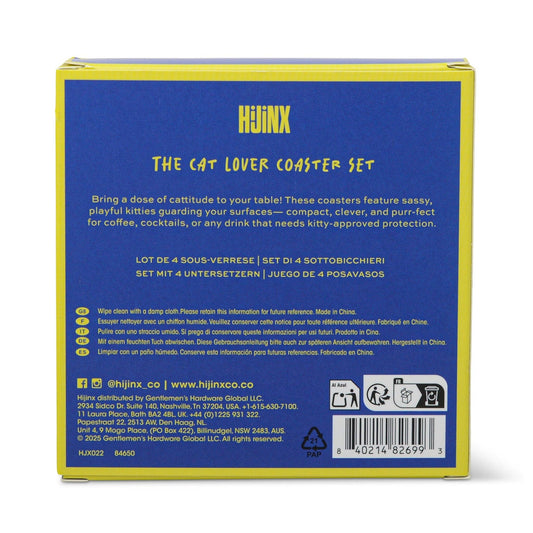 The Cat Lover Coasters (set of 4)