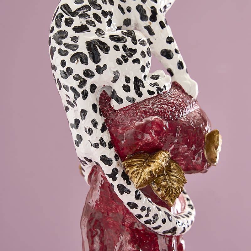 Pair of Ornate Leopard Candle Holders