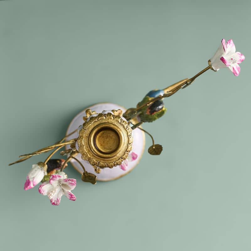 Ornate Heron Candle Holder