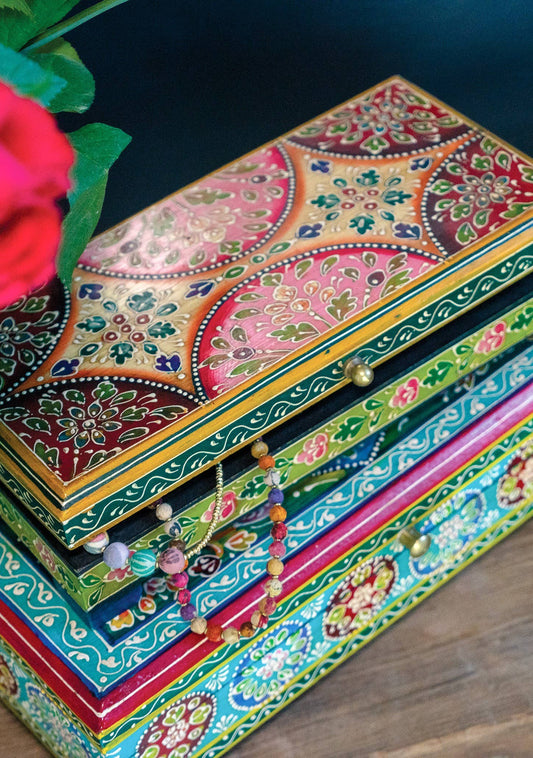 Hand Painted Wooden Box