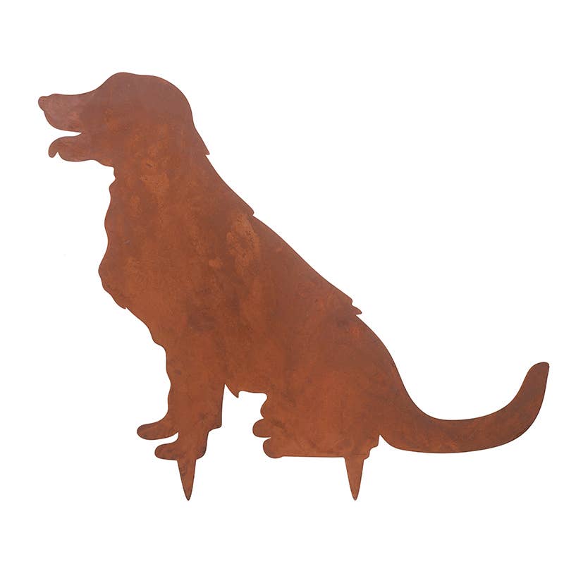 METAL GARDEN DOG STAKE