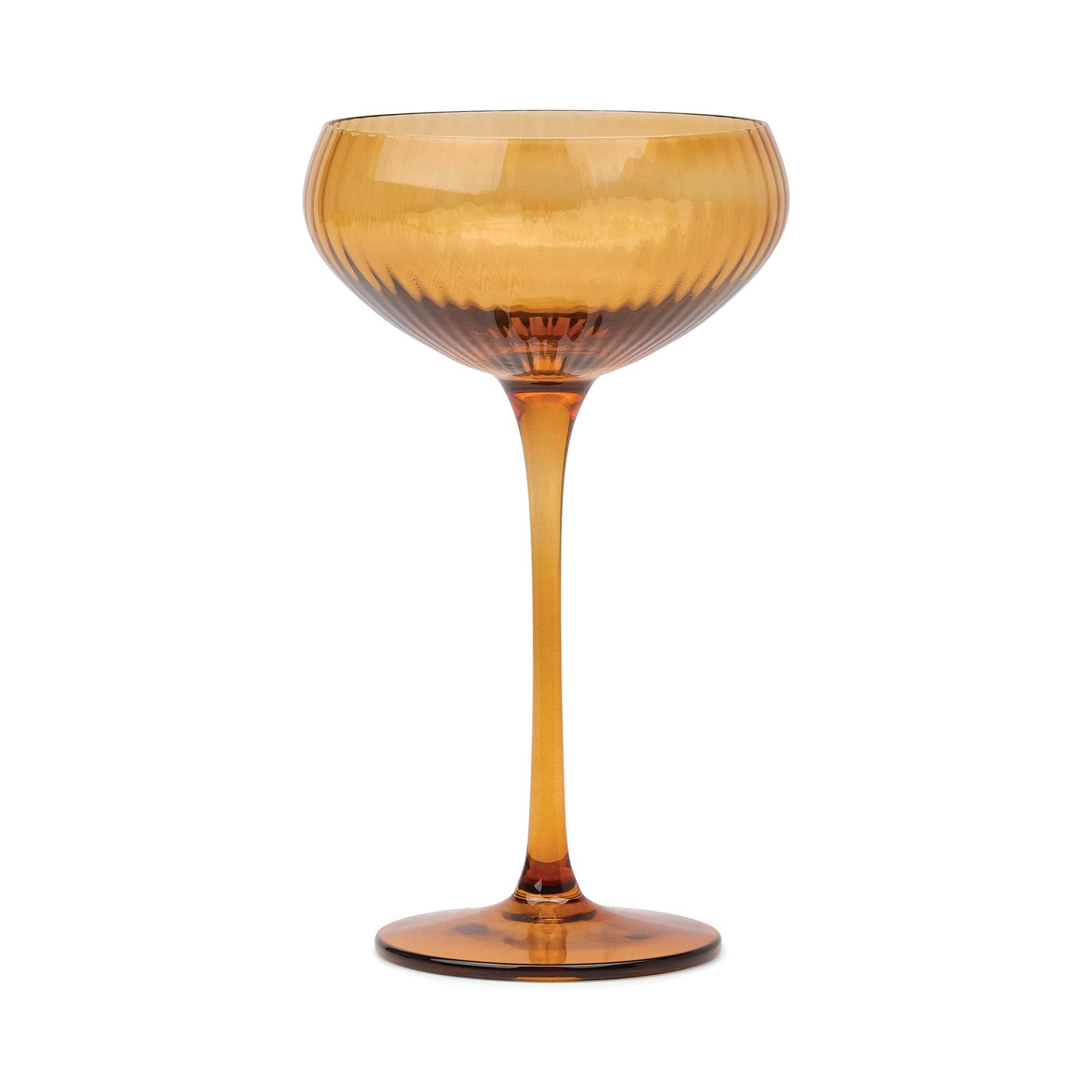 The Lou Coupe Glass - Set of 2 - Amber