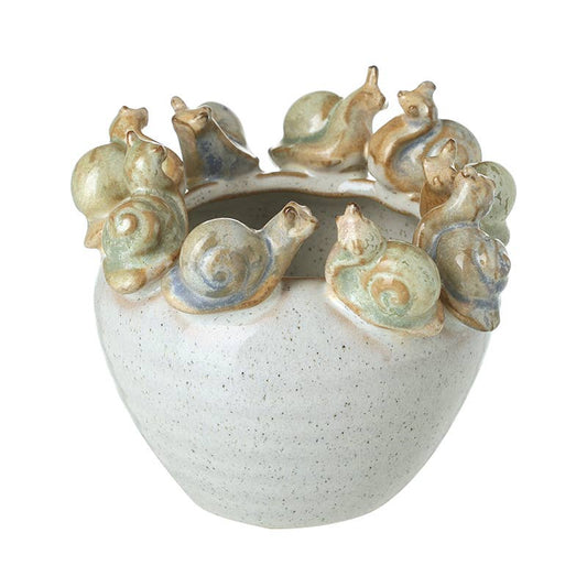 SMALL POT WITH SNAILS