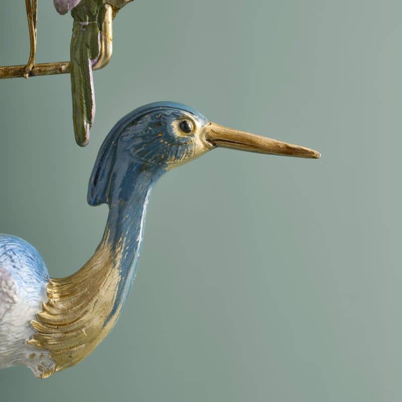 Ornate Heron Candle Holder