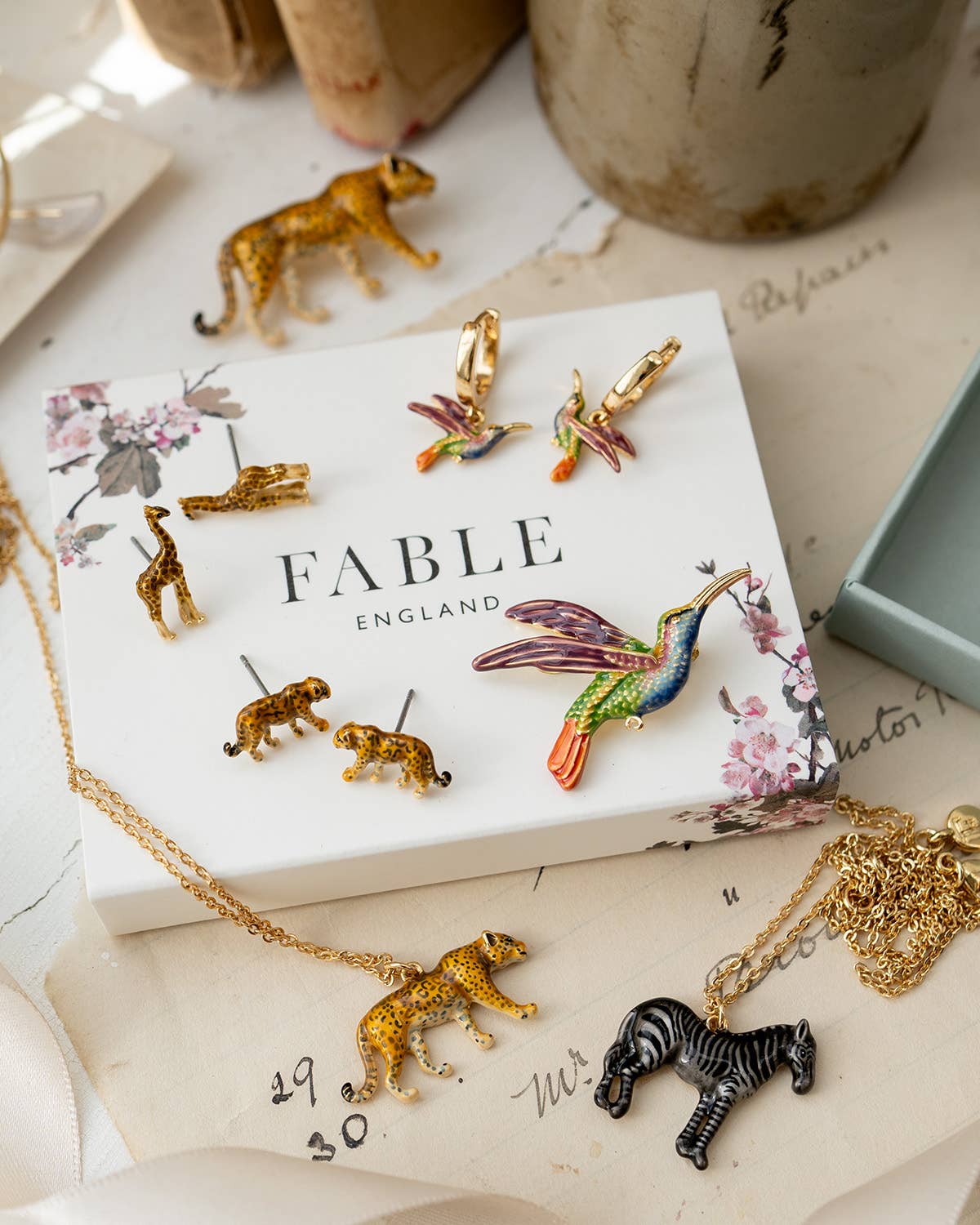 FABLE Leopard Pendant Necklace