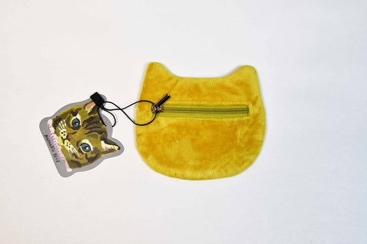 Nathalie Lete Embroidered Cat Face Pouch - MAYA