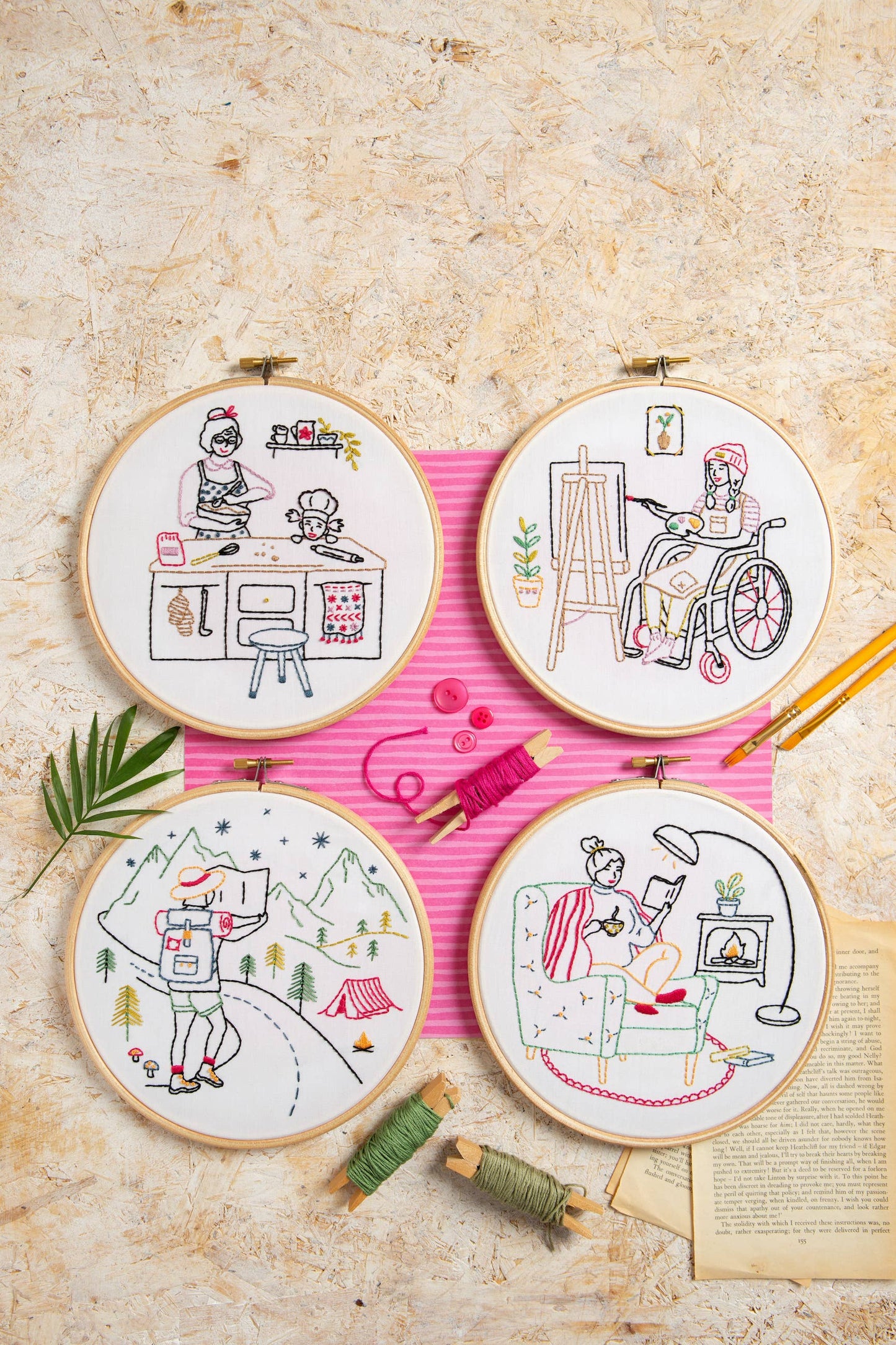 Hiking Embroidery Kit (Explore) | Complete Craft Kit